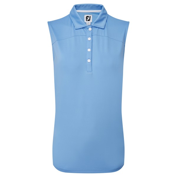 Footjoy Mesh Back Solid Sleeveless Polo Damen blau