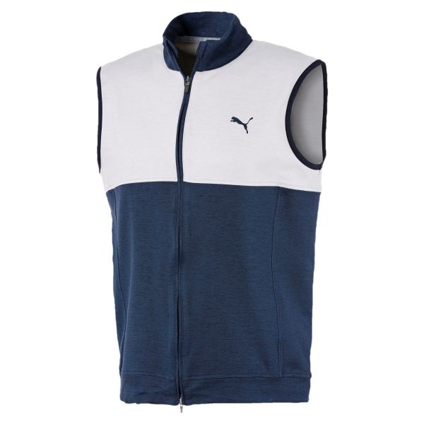 Puma Cloudspun Warm Up Weste Herren navy/weiß