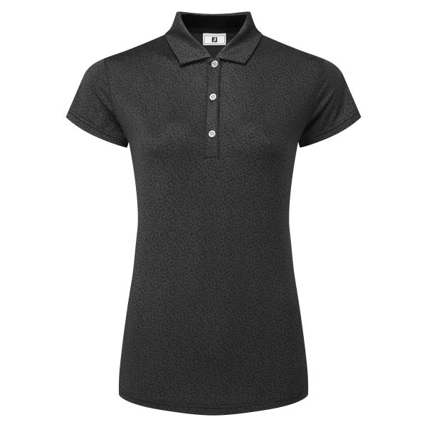 Footjoy Animal Print Cap Sleeve Shirt Damen