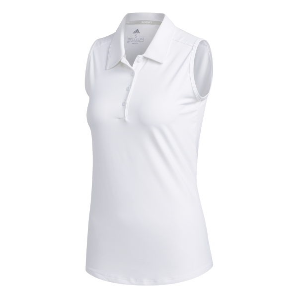 adidas Ultimate365 Sleeveless Polo Damen weiß