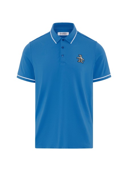 Original Penguin HERITAGE PIPED Polo Herren L rot