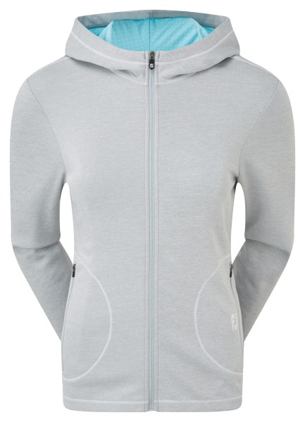 Footjoy Double Layer Jersey Hoodie Damen grau