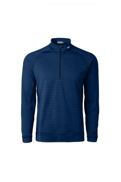 KJUS Keano Stripe Half-Zip Pullover Herren atlantablau