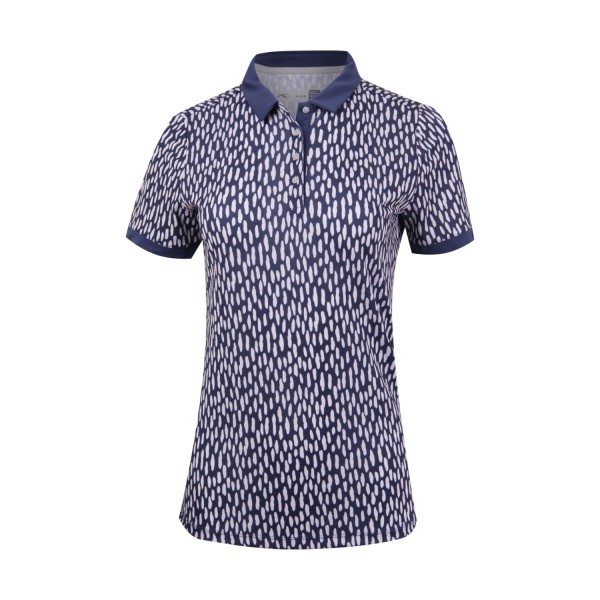 Kjus Enya Printed S/S Polo Damen blau
