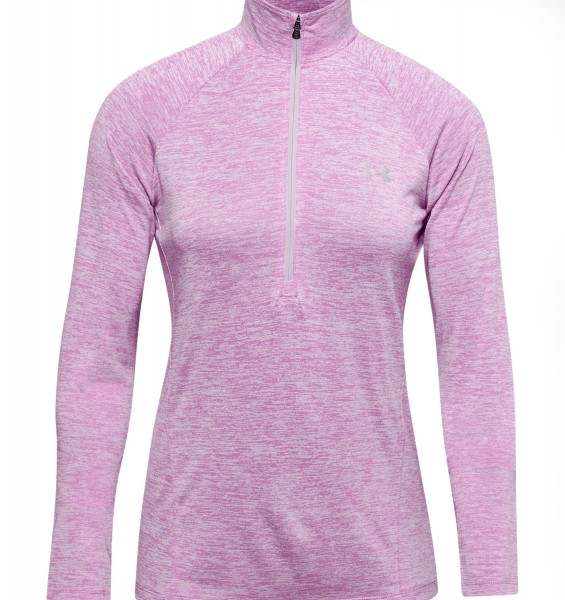 Under Armour Tech 1/2-Zip Pullover Damen lila