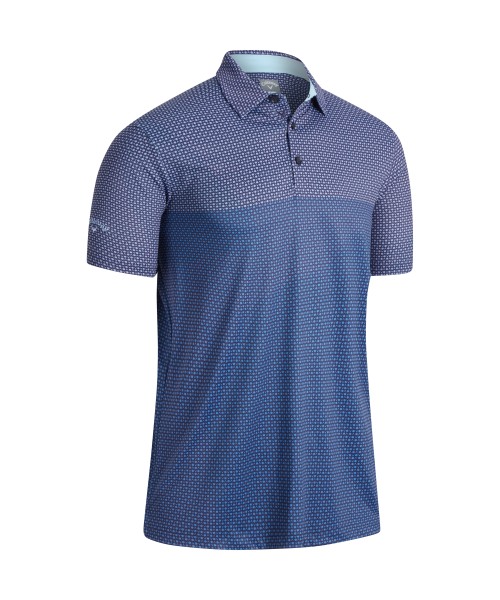 Callaway Mini Printed Chev Polo Herren navy