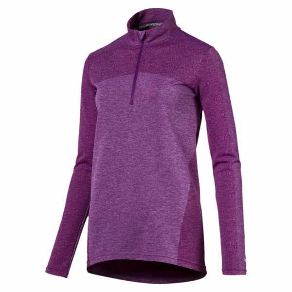 Puma Evoknit seamless 1/4-Zip Layer Damen lila