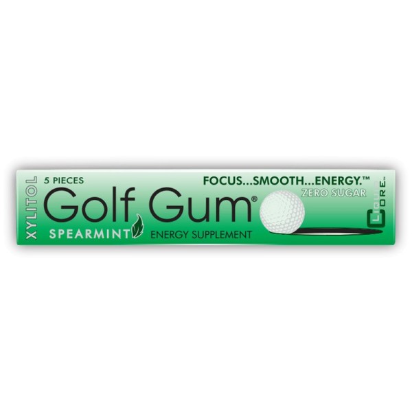 Golf Gum Caffeine Chewing Gum 1 Bar (5pcs)