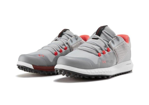 Under Armour HOVR Forge RC Spikeless Golfschuhe Herren hellgrau/rot