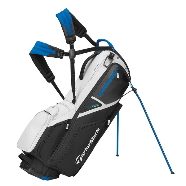 TaylorMade Flextech Crossover Standbag schwarz/blau/weiß