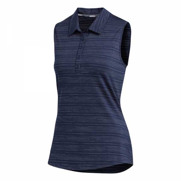 Adidas Microdot Sleveless Polo Damen navy