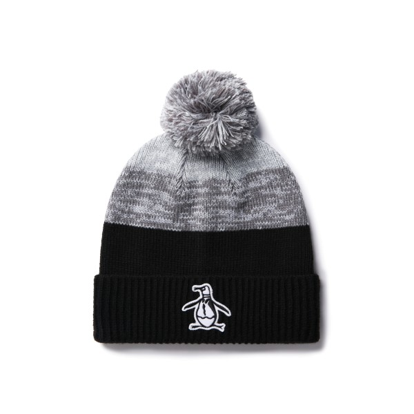 Original Penguin Golf RIPP CUFF POM BEANIE schwarz