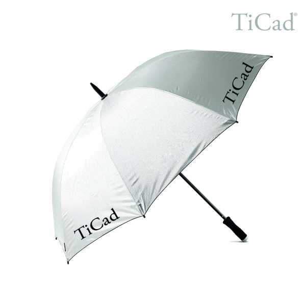 TiCad Regenschirm mit TiCad-Logo silber
