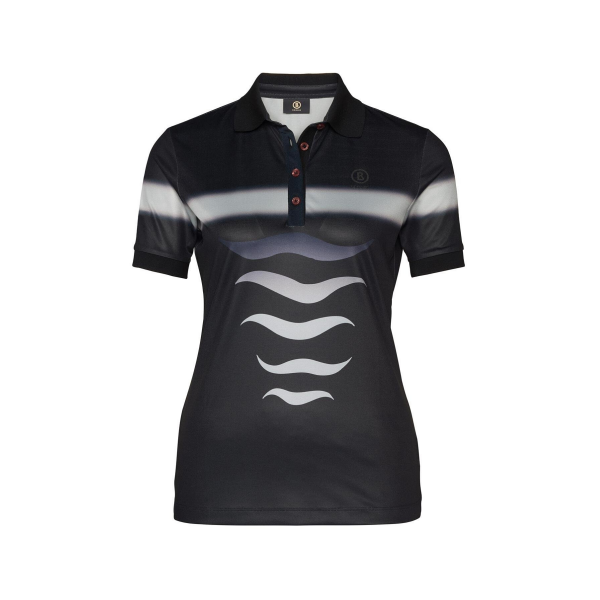 Bogner Nell Polo Damen schwarz/grau