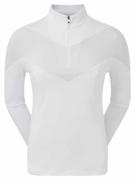 Footjoy Engineered Jersey Half Zip Pullover Damen weiß