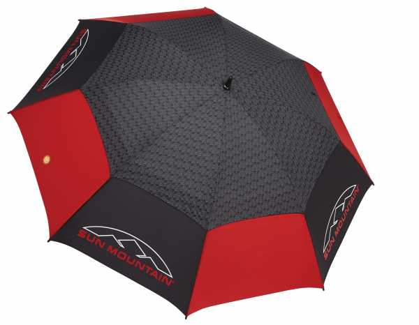 Sun Mountain H2NO Dual Canopy Golfschirm rot