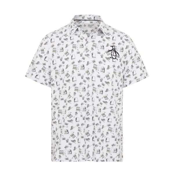 Original Penguin RETRO ARCADE PRINT POLO W/ Polo Herren