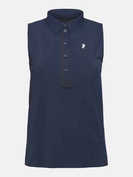 Peak Performance TRINITY sleeveless Polo Damen navy