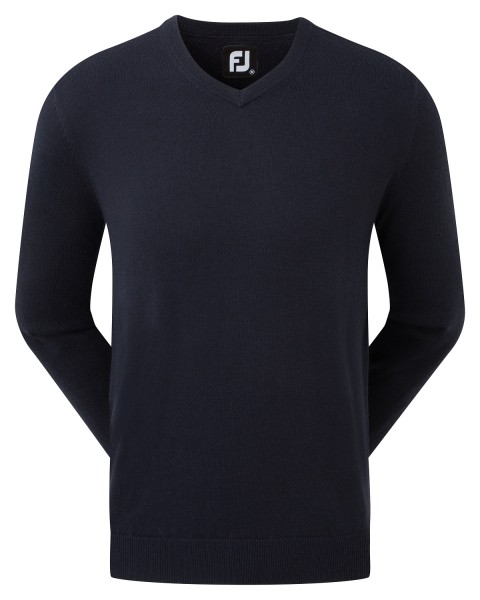Footjoy Wool Blend V-Neck Pullover Herren navy
