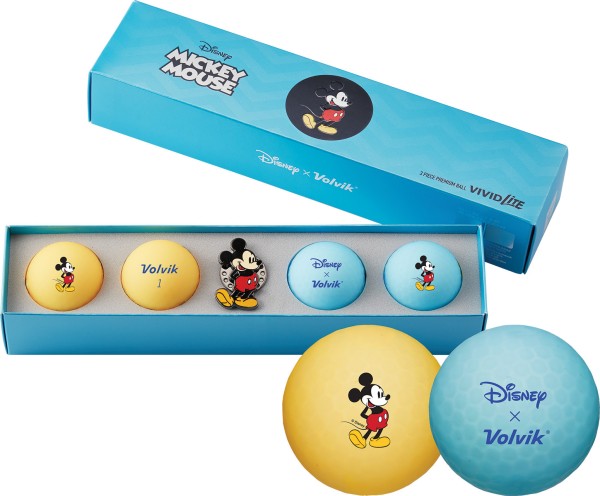 Palline Volvik Disney Collection 4 pezzi + marcatore di palline