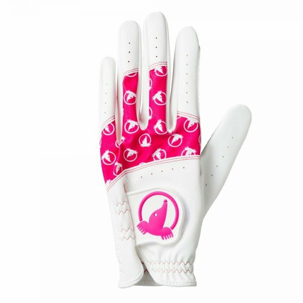 Honma Damen Paar Handschuhe weiß/pink
