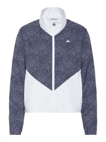 J. Lindeberg Lily-Wind Tech Windjacke Damen navy/weiß gepunktet