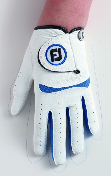 Footjoy Junior Handschuh  weiß/blau 