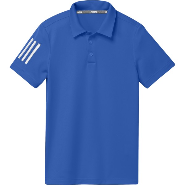 adidas 3 Stripe Polo Junior