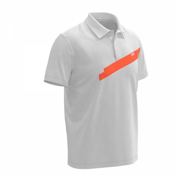 Colmar Solid Color Polo Herren grau/orange