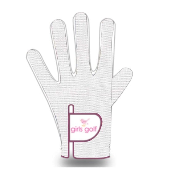Girls Golf Birdie Handschuh Damen weiß