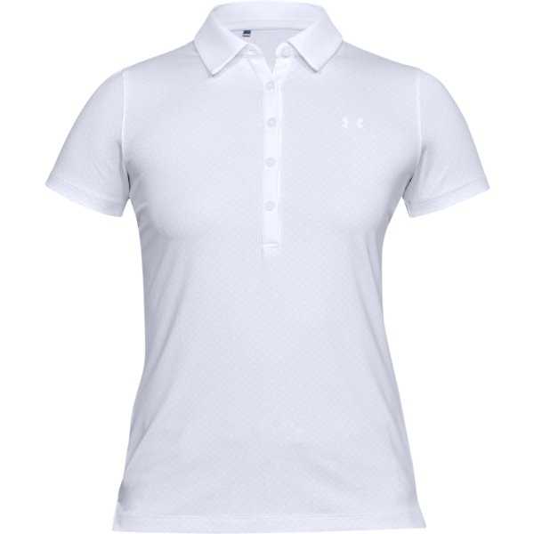 Under Armour Zinger SS Novelty Polo Damen weiß