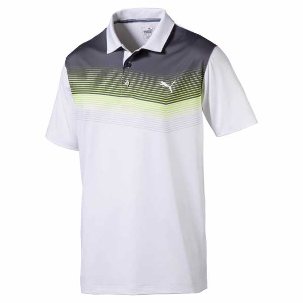 Puma Roadmap Polo Herren weiß/grau/grün