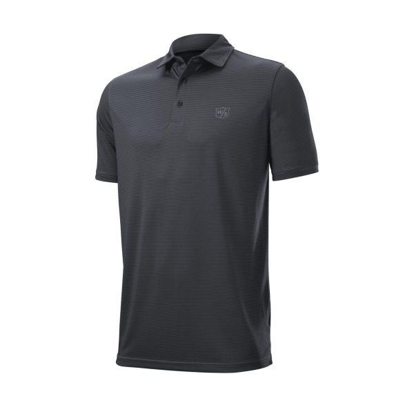 Wilson Staff Stripe Polo Herren schwarz