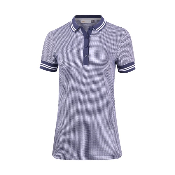 Kjus Ella Structure S/S Polo Damen blau