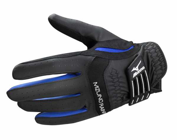 Mizuno Rainfit Damen Golfhandschuh / schwarz / blau / weiß