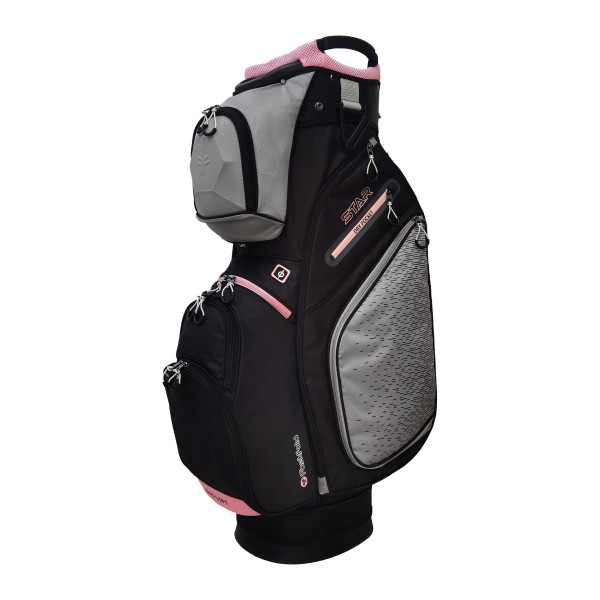 Fastfold STAR Cartbag schwarz/weiß/pink