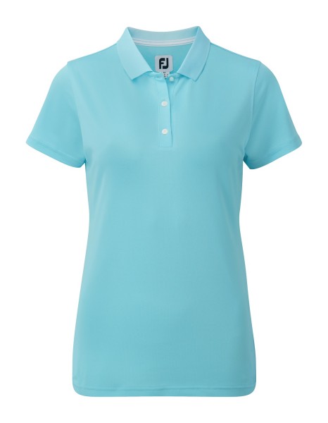 Footjoy Stretch Pique Solid Polo Damen babyblau
