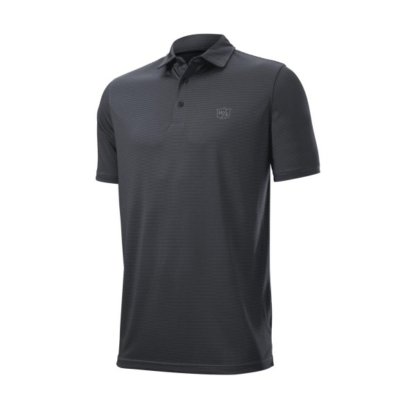 Wilson Staff Stripe Polo Herren schwarz