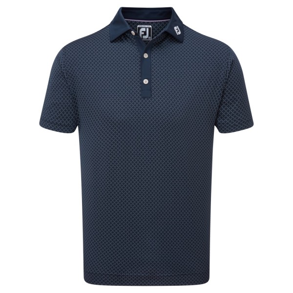 Footjoy Diamond Dot Print Lisle Polo Herren