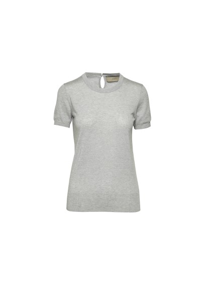 Spoon Lurex Twist Shirt Damen grau