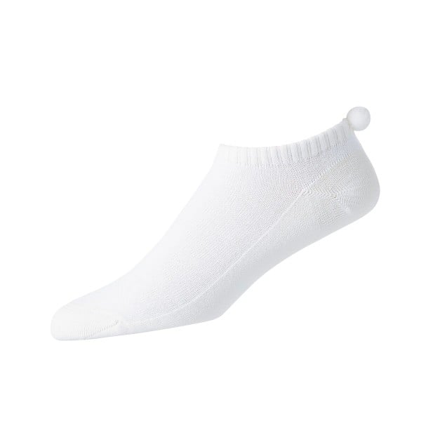 Footjoy Ladies ProDry Lightweight Pom-Pom Socks Bianco