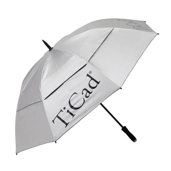 TiCad Windbuster Regenschirm silber