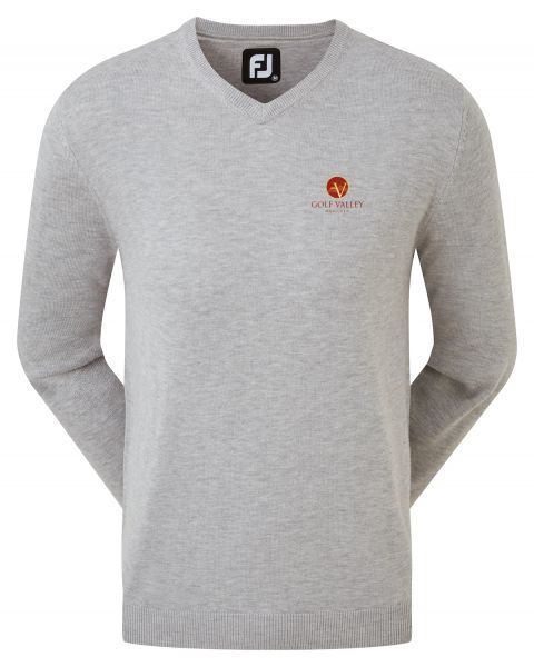 Footjoy Wool blend V-Neck Pullover Herren mit Golf Valley-Logo
