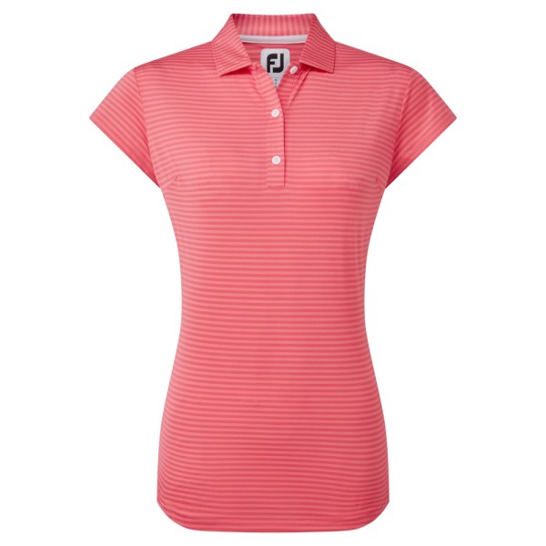 Footjoy Tonal Stripe Lisle Polo Ladies