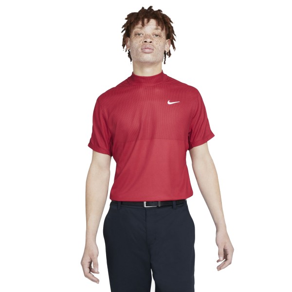 Nike Dri-FIT Tiger Woods Kurzarm-Golfshirt mit Stehkragen Herren