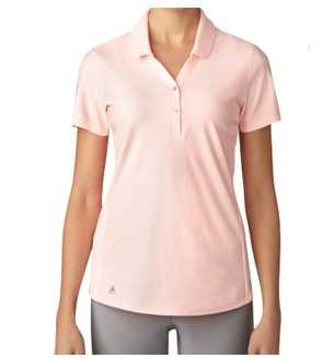 Adidas Essential Jacquard Golf Polo Damen lachs