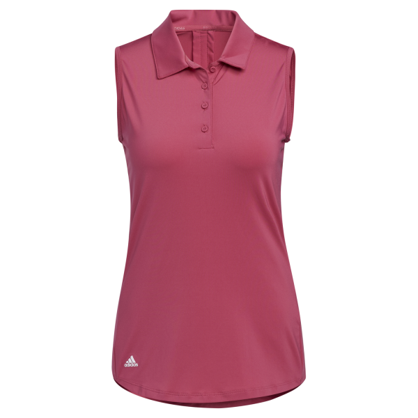 adidas Ultimate365 Solid Sleeveless Polo Damen pink