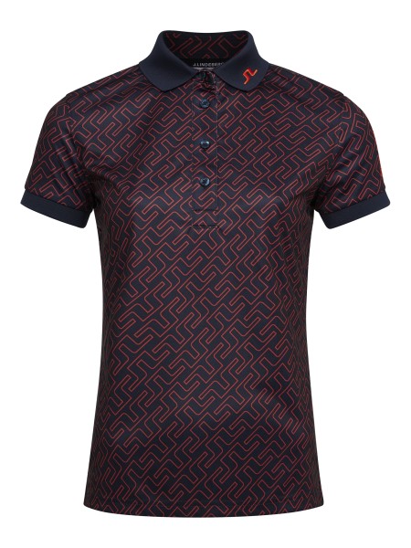 J.Lindeberg Tour Tech Print Golf Polo Damen