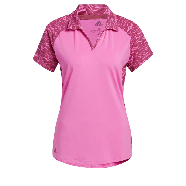 adidas Ultimate365 Printed Shortsleeve Polo Damen pink