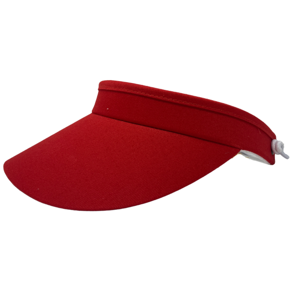 ER Golf Visor mit Spiralband rot